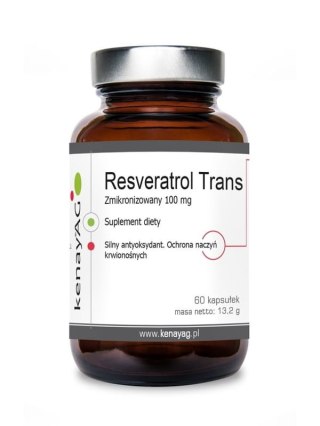 Kenay Resweratrol Zmikronizowany Trans 100 mg 60 kapsułek