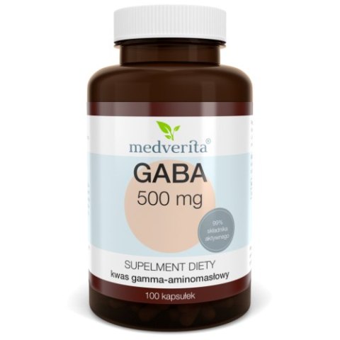 Medverita GABA 500 mg 100 kapsułek Medverita GABA 500 mg 100 kapsułek