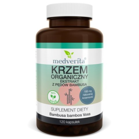 Medverita Krzem organiczny 100 mg 120 kapsułek Medverita Krzem organiczny 100 mg 120 kapsułek