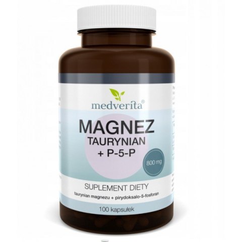 Medverita Magnez Taurynian + P5P 100 kapsułek Medverita Magnez Taurynian + P5P 100 kapsułek