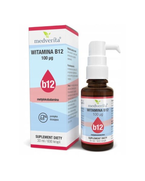 Medverita Witamina B12 Metylokobalamina 30ml Medverita Witamina B12 Metylokobalamina 30ml