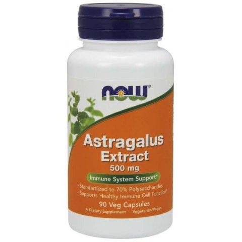 NOW Foods Astragalus Extract 500mg 90 kapsułek NOW Foods Astragalus Extract 500mg 90 kapsułek