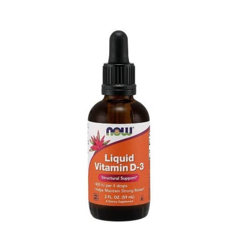 NOW Foods Witamina D-3 400 IU w płynie 59 ml NOW Foods Witamina D-3 400 IU w płynie 59 ml