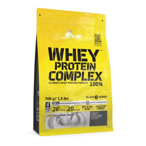 Olimp Whey Protein Complex 100% 0,7kg o smaku białej czekolady z maliną Olimp Whey Protein Complex 100% 0,7kg o smaku białej czekolady z maliną
