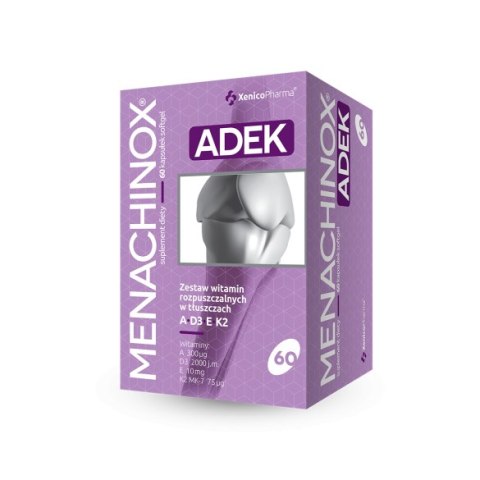 Xenico Menachinox ADEK 60 kapsułek Xenico Menachinox ADEK 60 kapsułek
