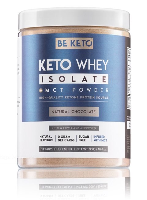 BeKeto Izolat Białka z MCT o smaku czekoladowym 300g BeKeto Izolat Białka z MCT o smaku czekoladowym 300g