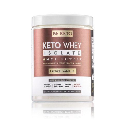 BeKeto Keto Izolat Białka z MCT - Francuska wanilia 300g BeKeto Keto Izolat Białka z MCT - Francuska wanilia 300g