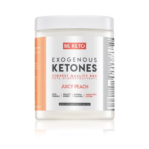 BeKeto Ketony Egzogenne - Soczysta Brzoskwinia 150g BeKeto Ketony Egzogenne - Soczysta Brzoskwinia 150g