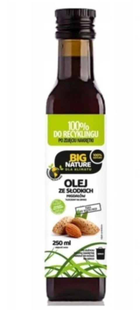 Big Nature Olej ze słodkich migdałów 250ml Big Nature Olej ze słodkich migdałów 250ml