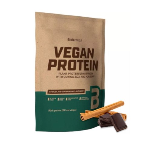 BioTech USA Vegan Protein 500g o smaku czekoladowo-cynamonowym BioTech USA Vegan Protein 500g o smaku czekoladowo-cynamonowym