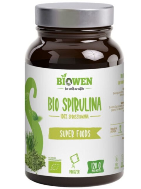 Biowen BIO spirulina proszek 120g Biowen BIO spirulina proszek 120g