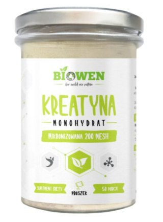 Biowen Kreatyna monohydrat mikronizowana 200 MESH proszek 250 g