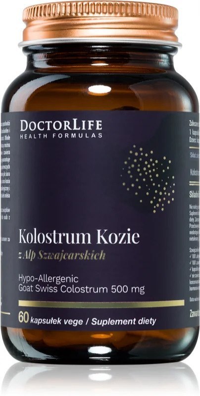 Kolostrum kozie od Doctor Life – naturalne wsparcie odporności, 500 mg, 60 kapsułek Kolostrum kozie od Doctor Life – naturalne wsparcie odporności, 500 mg, 60 kapsułek