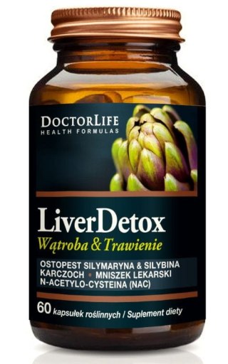 Doctor Life Liver Detox – suplement diety na oczyszczanie i wsparcie wątroby – 60 kapsułek