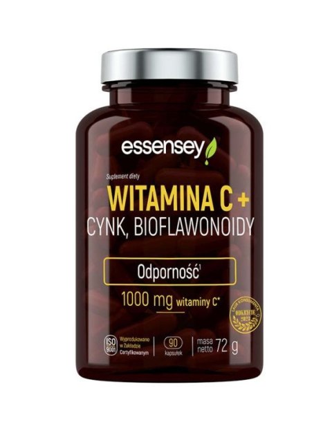 Essensey Witamina C + cynk, bioflawonoidy 90 kapsułek Essensey Witamina C + cynk, bioflawonoidy 90 kapsułek