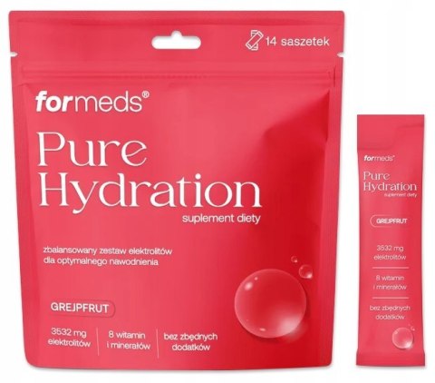 Formeds Pure Hydration elektrolity o smaku grejpfrutowym 14 saszetek Formeds Pure Hydration elektrolity o smaku grejpfrutowym 14 saszetek
