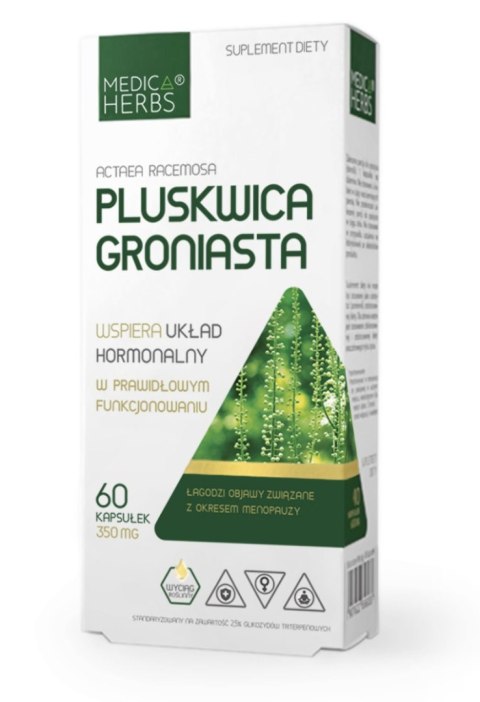 Medica Herbs Pluskawica Groniasta 60 kapsułek Medica Herbs Pluskawica Groniasta 60 kapsułek