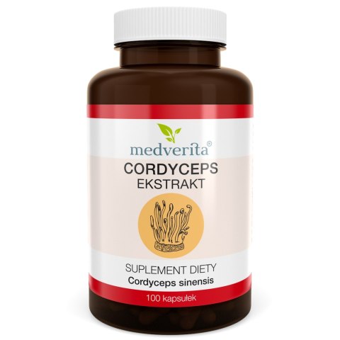 Medverita Cordyceps 500 mg Maczużnik chiński 100 kapsułek Medverita Cordyceps 500 mg Maczużnik chiński 100 kapsułek