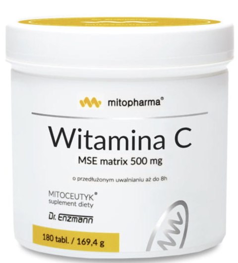 Mito-Pharma Witamina C MSE matrix 500 mg 180 tabletek Mito-Pharma Witamina C MSE matrix 500 mg 180 tabletek