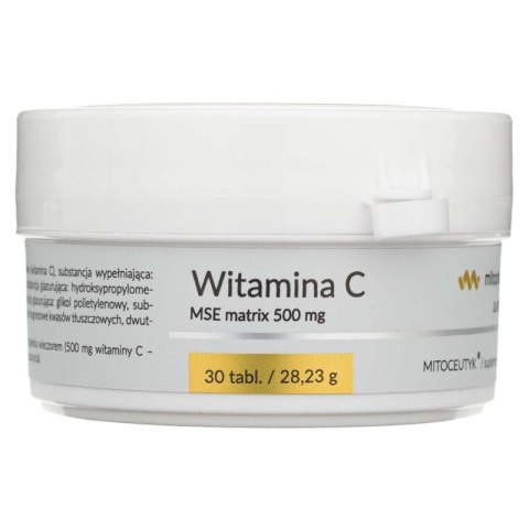 Mito-Pharma Witamina C MSE matrix 500 mg 30 tabletek Mito-Pharma Witamina C MSE matrix 500 mg 30 tabletek