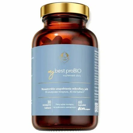 Suplement diety MyBestProBio od MyBestPharm – probiotyk w kapsułkach, 60 sztuk Suplement diety MyBestProBio od MyBestPharm – probiotyk w kapsułkach, 60 sztuk