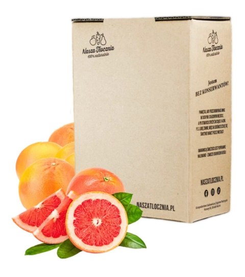 Nasza tłocznia Sok 100% Grejpfrut Czerwony FIT 5L Nasza tłocznia Sok 100% Grejpfrut Czerwony FIT 5L