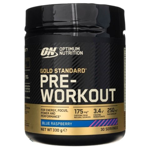 Optimum Nutrition Gold Standard Pre-Workout Blue Raspberry 330 g Optimum Nutrition Gold Standard Pre-Workout Blue Raspberry 330 g