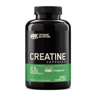 Optimum Nutrition Monohydrat Kreatyny 2500 – suplement diety dla sportowców, 200 kapsułek