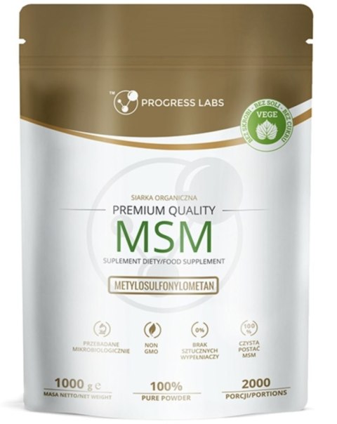 Progress Labs MSM Siarka Organiczna 1kg Progress Labs MSM Siarka Organiczna 1kg