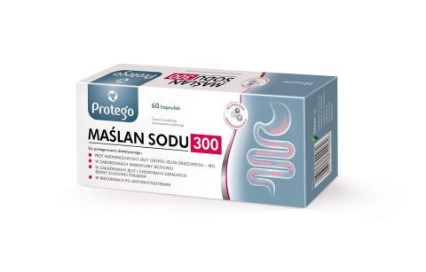 Protego Maślan Sodu 300 mg 60 kapsułek Protego Maślan Sodu 300 mg 60 kapsułek