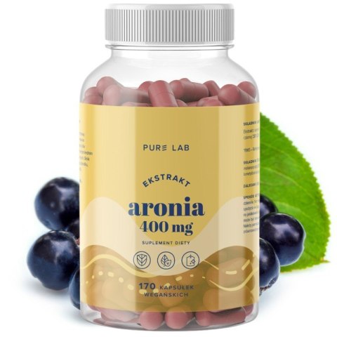 Pure Lab Ekstrakt z aronii 400 mg 170 kapsułek Pure Lab Ekstrakt z aronii 400 mg 170 kapsułek