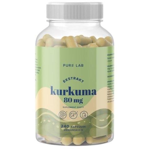 Pure Lab Kurkuma 80 mg 240 kapsułek Pure Lab Kurkuma 80 mg 240 kapsułek