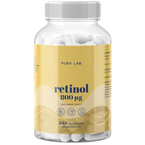 Pure Lab Retinol 800 μg 240 kapsułek Pure Lab Retinol 800 μg 240 kapsułek
