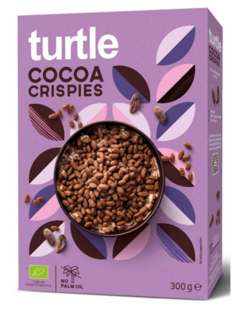 Turtle Chrupki Ryżowe Kakaowe BIO 300 g Turtle Chrupki Ryżowe Kakaowe BIO 300 g