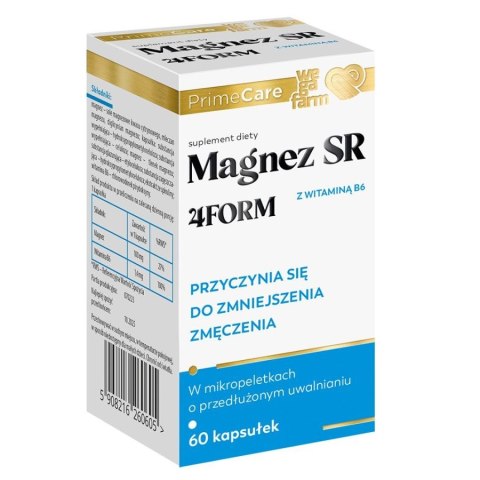 WegaFarm Magnez SR 4form 60 kapsułek WegaFarm Magnez SR 4form 60 kapsułek