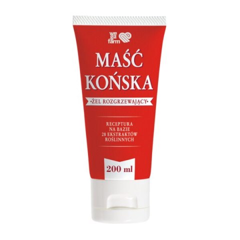 WegaFarm Maść Końska żel rozgrzewający 200 ml WegaFarm Maść Końska żel rozgrzewający 200 ml