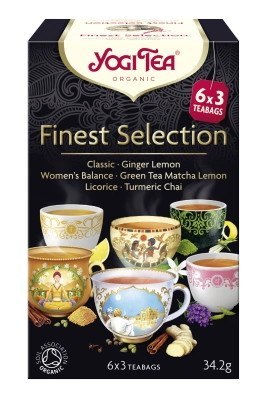 Yogi Tea Herbatka Ekspresowa Finest Selection Mix BIO 34,2g (6x3 torebki) Yogi Tea Herbatka Ekspresowa Finest Selection Mix BIO 34,2g (6x3 torebki)