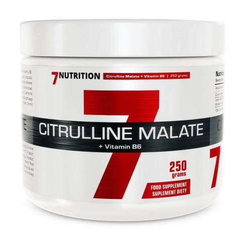 7Nutrition Citrulline Malate jabłczan cytruliny z witaminą B6 250g 7Nutrition Citrulline Malate jabłczan cytruliny z witaminą B6 250g