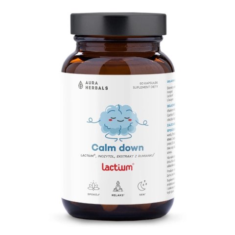 Aura Herbals Calm down Lactium® 60 kapsułek Aura Herbals Calm down Lactium® 60 kapsułek
