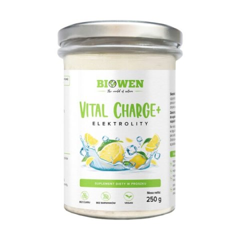 Biowen Elektrolity Vital Charge+ proszek 250 g smak cytrynowy Biowen Elektrolity Vital Charge+ proszek 250 g smak cytrynowy