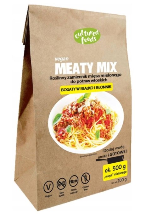 Cultured Foods Zamiennik Mięsa Mielonego Do Potraw Włoskich 200 g Cultured Foods Zamiennik Mięsa Mielonego Do Potraw Włoskich 200 g
