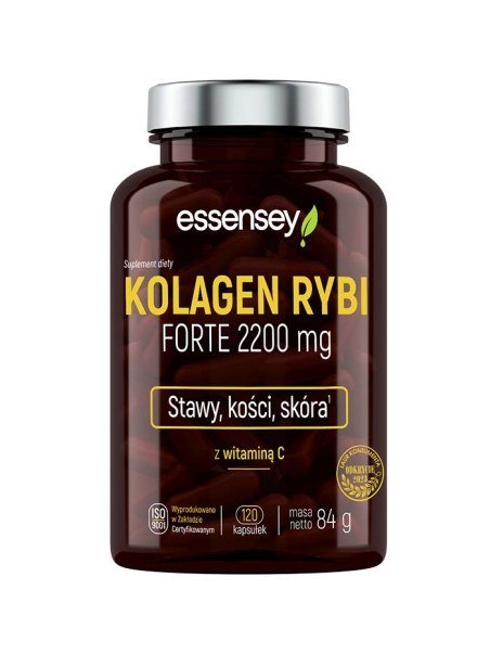 Essensey Kolagen Rybi FORTE 2200 mg 120 kapsułek Essensey Kolagen Rybi FORTE 2200 mg 120 kapsułek