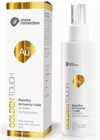 Invex Remedies Mgiełka do twarzy i ciała ze złotem monojonowym Au100 200 ml