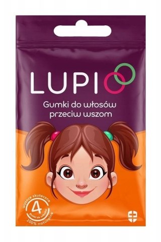 LUPIO gumki do włosów przeciw wszom 4 sztuki