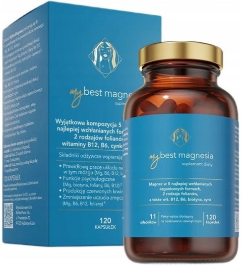 MyBestPharm MyBestMagnesia 120 kapsułek MyBestPharm MyBestMagnesia 120 kapsułek
