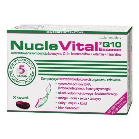 NucleVital Q10 Essence – koenzym Q10 dla wsparcia serca, energii i witalności, 60 kapsułek NucleVital Q10 Essence – koenzym Q10 dla wsparcia serca, energii i witalności, 60 kapsułek