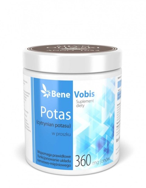 Bene Vobis Potas (cytrynian potasu) w proszku 500g Bene Vobis Potas (cytrynian potasu) w proszku 500g