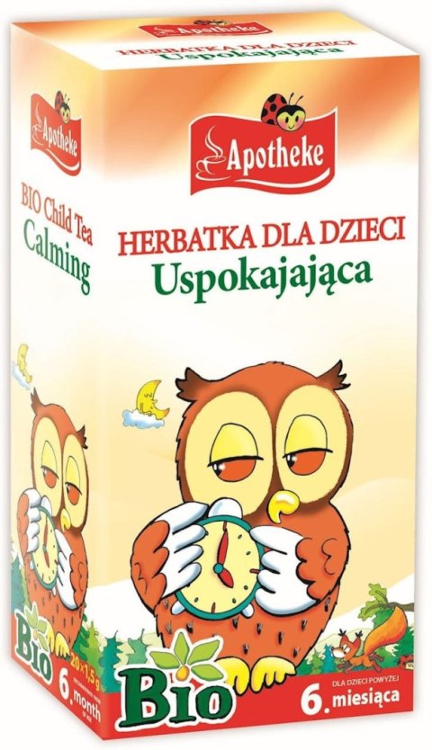 HERBATKA DLA DZIECI - MELISA, MIĘTA I RUMIANEK PO 6 MIESIĄCU BIO (20 x 1,5 g) 30 g - APOTHEKE APOTHEKE HERBATKA DLA DZIECI - MELISA, MIĘTA I RUMIANEK PO 6 MIESIĄCU BIO (20 x 1,5 g) 30 g - APOTHEKE APOTHEKE
