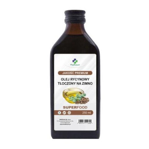 MedFuture Olej Rycynowy tłoczony na zimno 250ml MedFuture Olej Rycynowy tłoczony na zimno 250ml