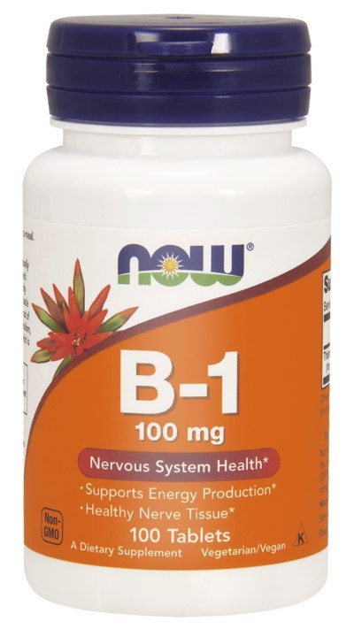 Now Foods Witamina B1 (Tiamina) 100 mg 100 tabletek Now Foods Witamina B1 (Tiamina) 100 mg 100 tabletek